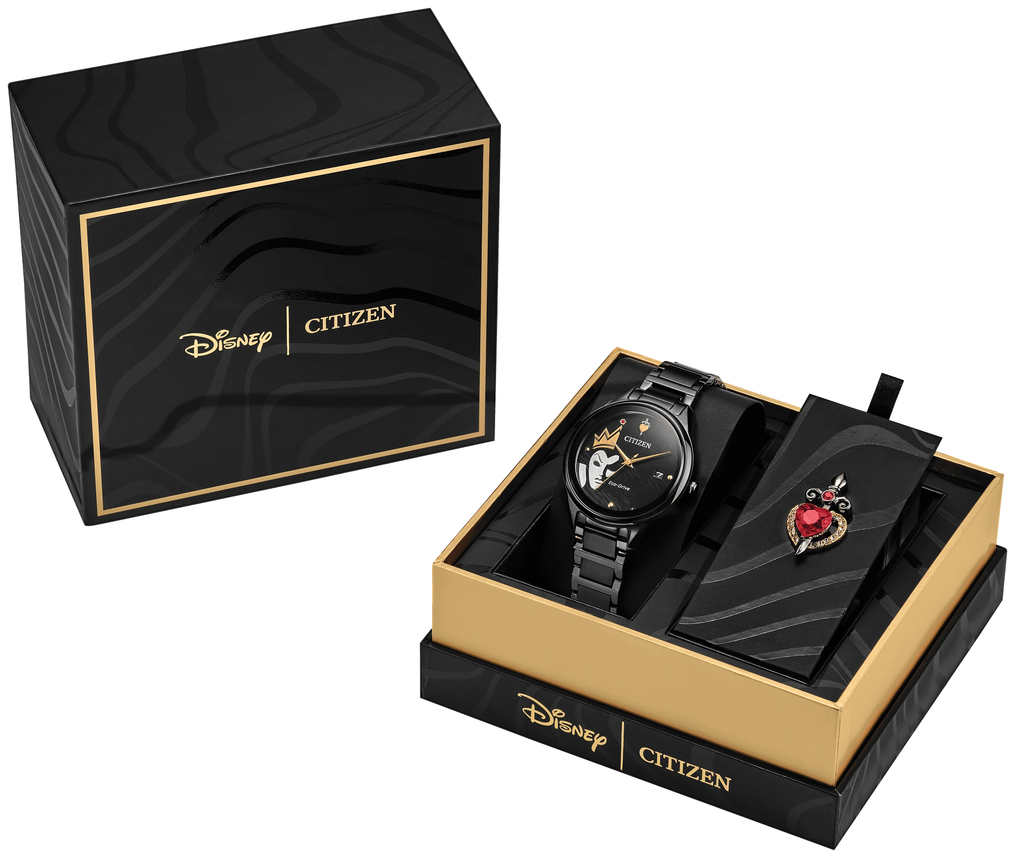 Evil Queen Black Dial Stainless Steel Bracelet FE6107-68W | CITIZEN